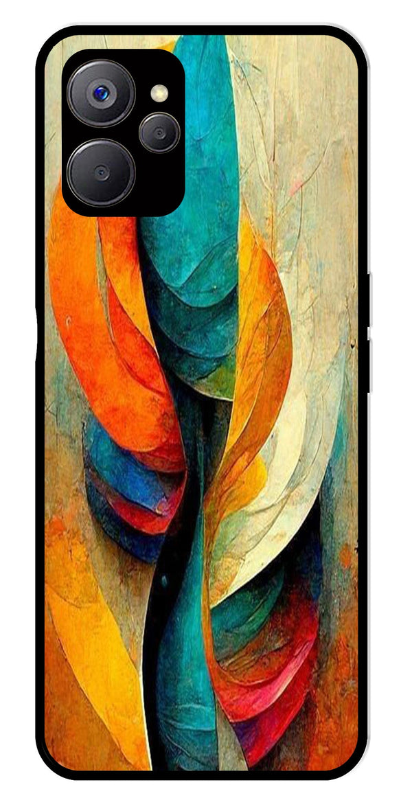 Modern Art Metal Mobile Case for Realme 9i 5G   (Design No -11)