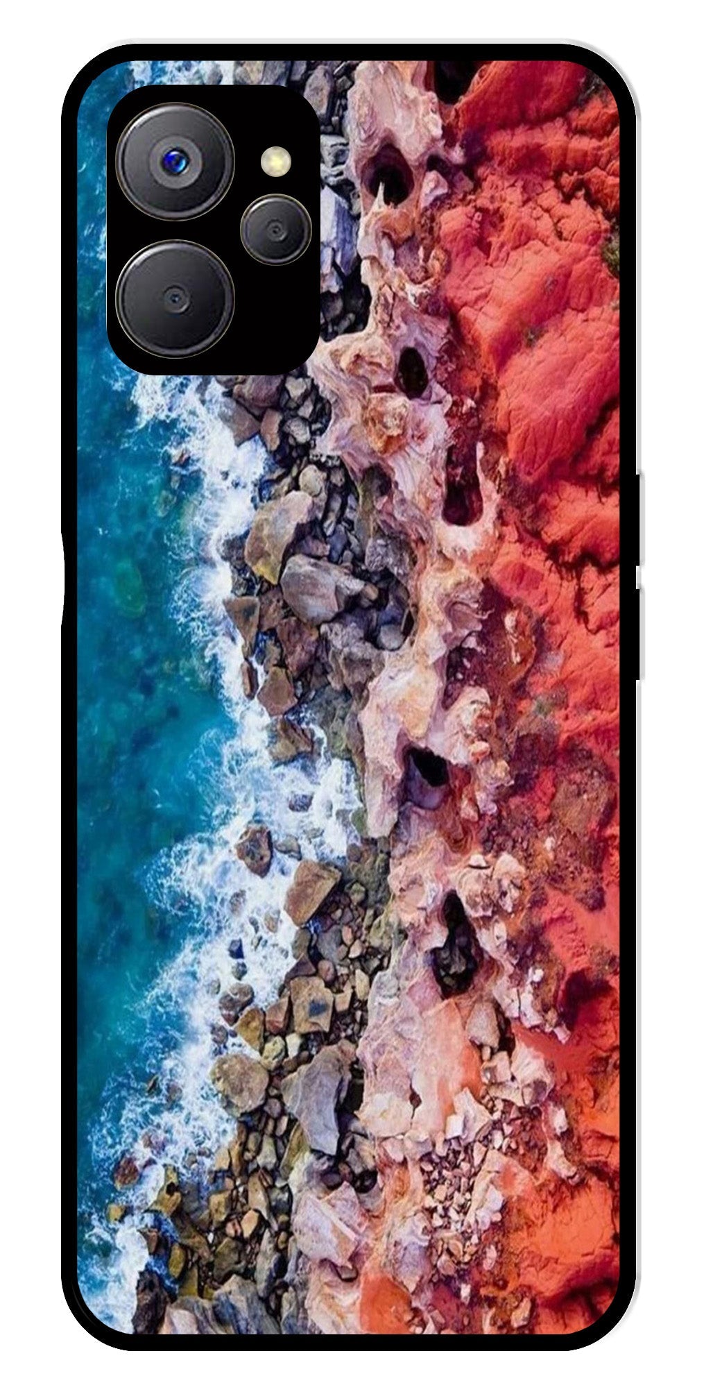 Sea Shore Metal Mobile Case for Realme 9i 5G   (Design No -18)