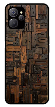 Alphabets Metal Mobile Case for Realme 9i 5G