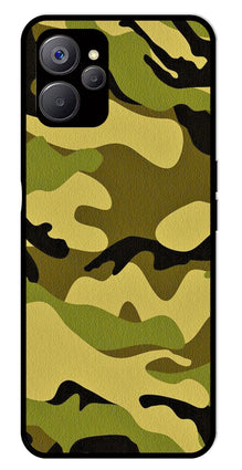 Army Pattern Metal Mobile Case for Realme 9i 5G
