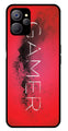 Gamer Pattern Metal Mobile Case for Realme 9i 5G   (Design No -41)