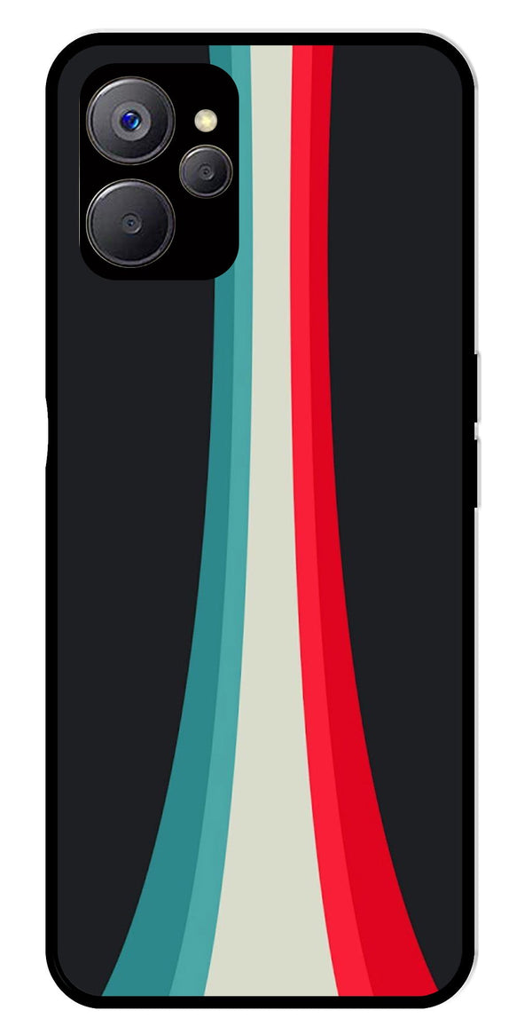 Modern Art Colorful Metal Mobile Case for Realme 9i 5G   (Design No -48)