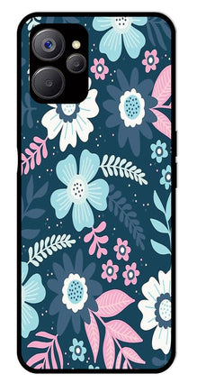 Flower Leaves Design Metal Mobile Case for Realme 9i 5G