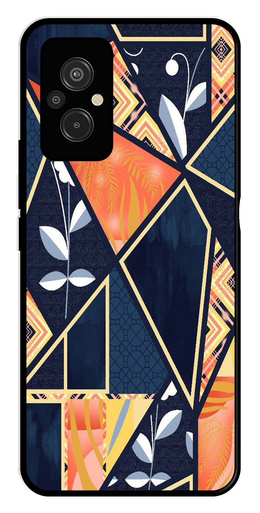 Marble Design Metal Mobile Case for Redmi 11 Prime   (Design No -07)