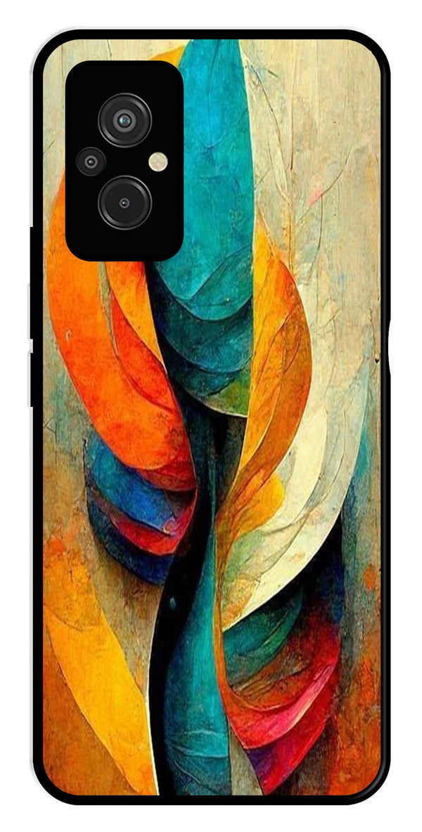 Modern Art Metal Mobile Case for Redmi 11 Prime   (Design No -11)