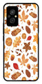 Autumn Leaf Metal Mobile Case for Redmi 11 Prime   (Design No -19)