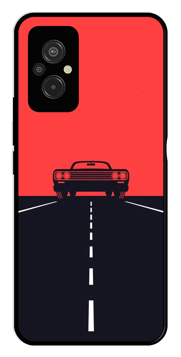 Car Lover Metal Mobile Case for Redmi 11 Prime   (Design No -21)
