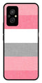 Pink Pattern Metal Mobile Case for Redmi 11 Prime   (Design No -23)