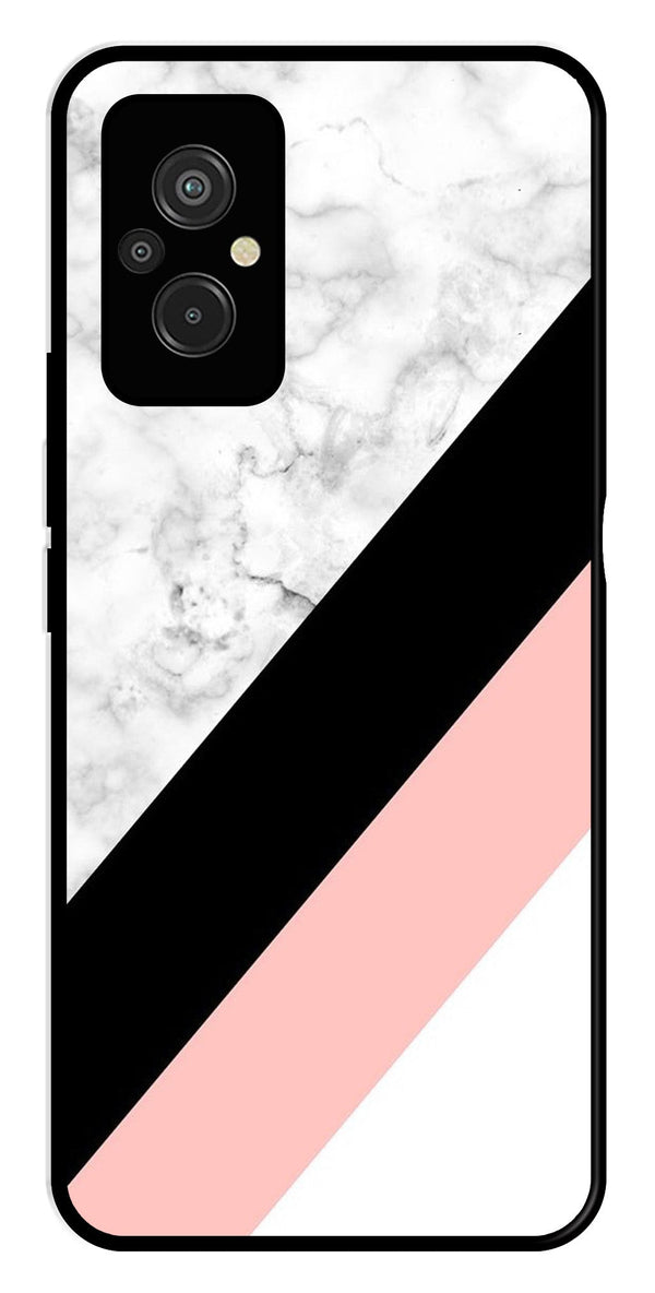 Marble Design Metal Mobile Case for Redmi 11 Prime   (Design No -24)