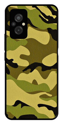 Army Pattern Metal Mobile Case for Redmi 11 Prime