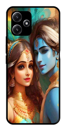 Lord Radha Krishna Metal Mobile Case for Redmi 12 5G