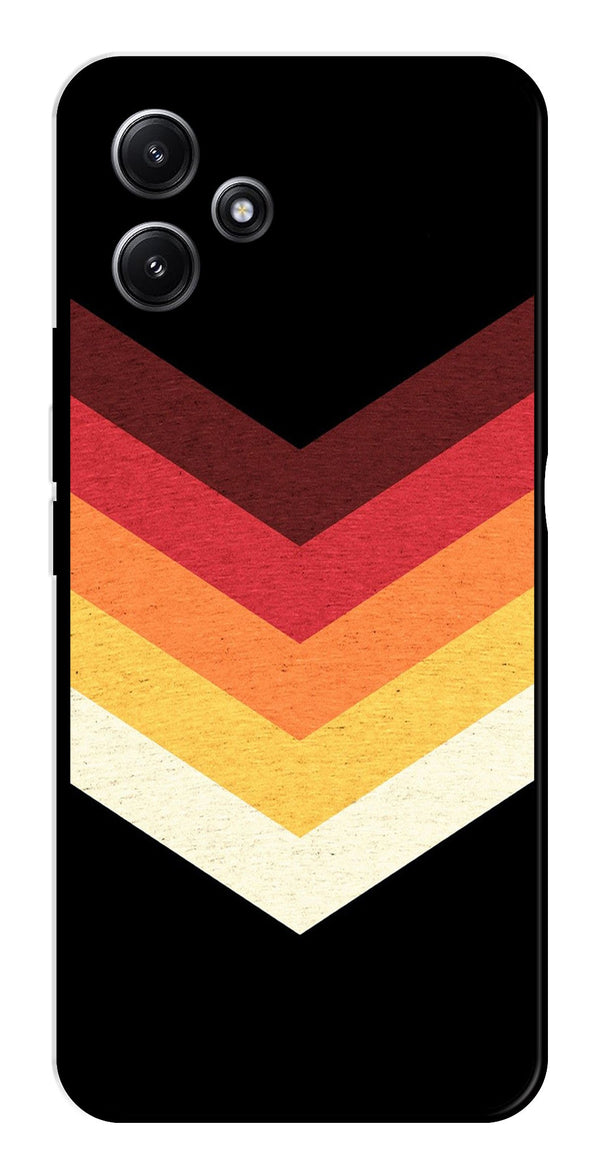 MultiColor Arrow Metal Mobile Case for Redmi 12 5G   (Design No -04)
