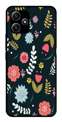 Floral Pattern2 Metal Mobile Case for Redmi 12 5G