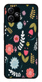 Floral Pattern2 Metal Mobile Case for Poco M6 Pro 5G   (Design No -12)