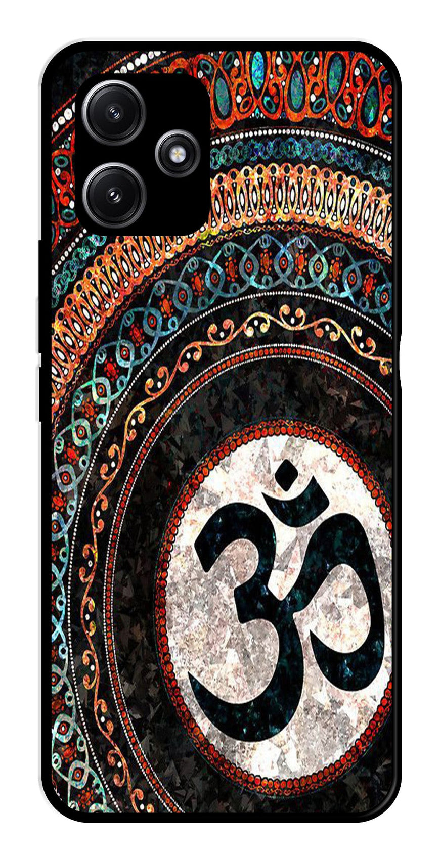 Oum Design Metal Mobile Case for Redmi 12 5G   (Design No -15)