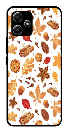 Autumn Leaf Metal Mobile Case for Redmi 12 5G