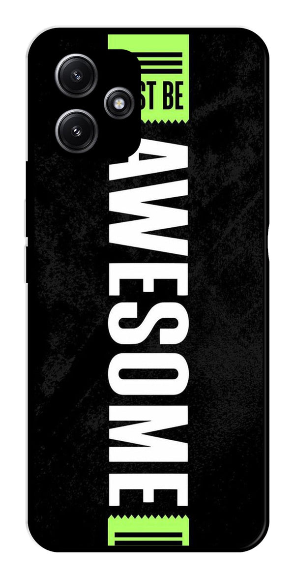 Awesome Metal Mobile Case for Redmi 12 5G   (Design No -33)