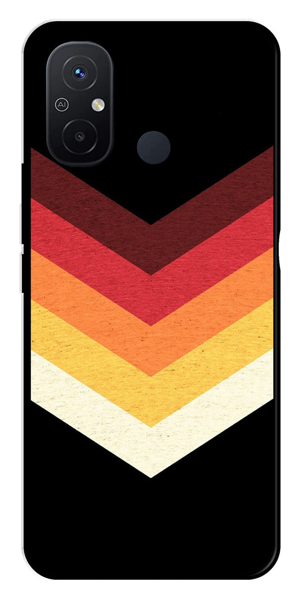 MultiColor Arrow Metal Mobile Case for Redmi 12C   (Design No -04)