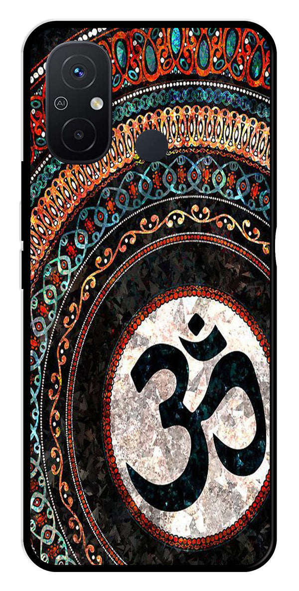 Oum Design Metal Mobile Case for Redmi 12C   (Design No -15)