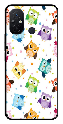 Owls Pattern Metal Mobile Case for Redmi 12C