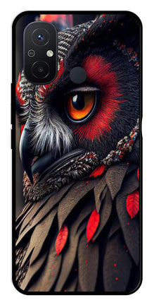Owl Design Metal Mobile Case for Redmi 12C