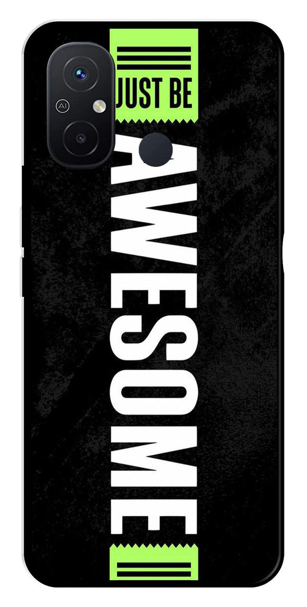 Awesome Metal Mobile Case for Redmi 12C   (Design No -33)