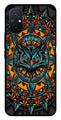 Owl Pattern Metal Mobile Case for Poco C55   (Design No -42)