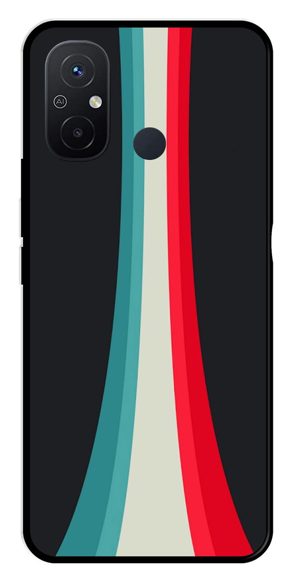 Modern Art Colorful Metal Mobile Case for Redmi 12C   (Design No -48)