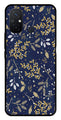 Floral Pattern  Metal Mobile Case for Poco C55   (Design No -52)