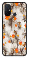 Autumn leaves Metal Mobile Case for Poco C55   (Design No -55)