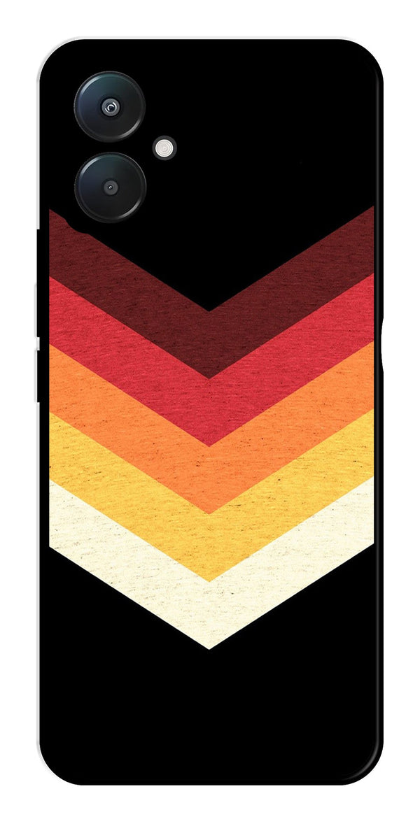 MultiColor Arrow Metal Mobile Case for Poco C65   (Design No -04)