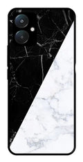 Black White Marble Design Metal Mobile Case for Redmi 13C 4G   (Design No -09)
