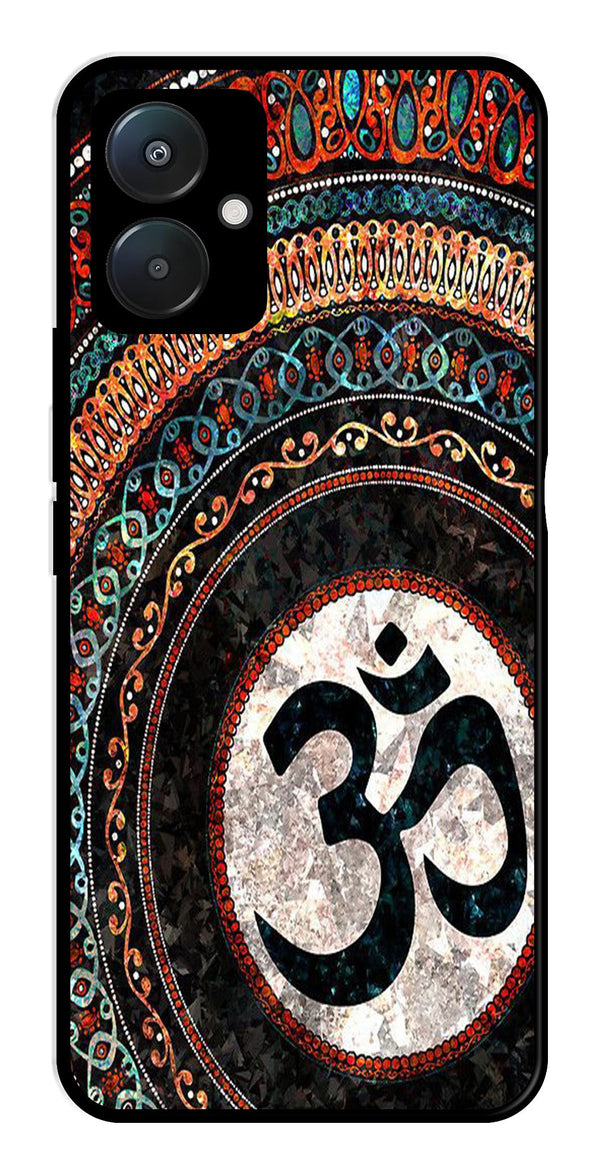 Oum Design Metal Mobile Case for Poco C65   (Design No -15)
