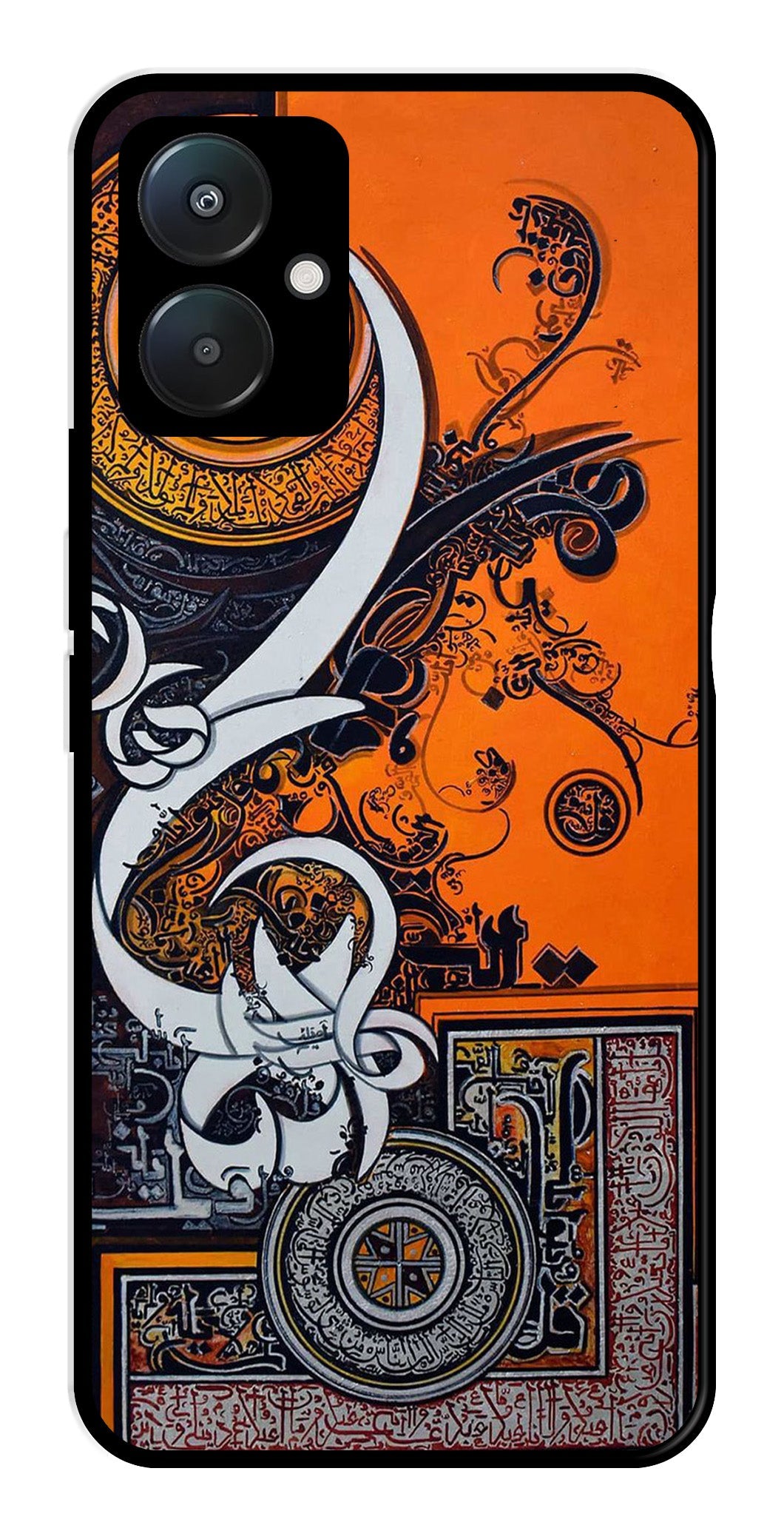 Qalander Art Metal Mobile Case for Redmi 13C 4G   (Design No -16)