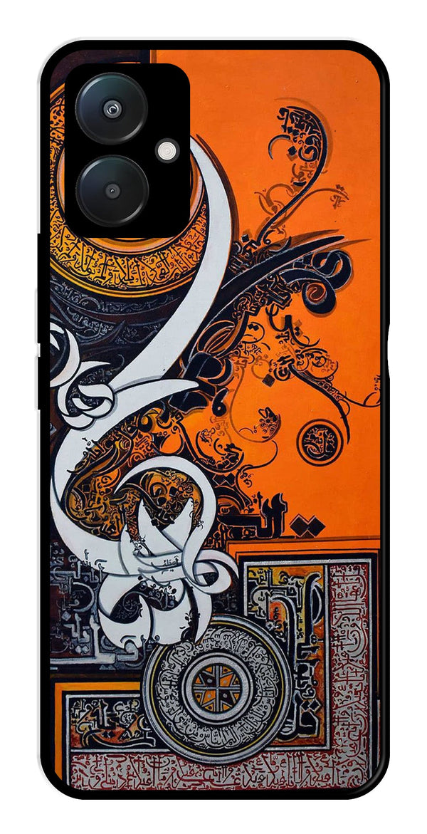 Qalander Art Metal Mobile Case for Poco C65   (Design No -16)