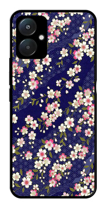 Flower Design Metal Mobile Case for Poco C65