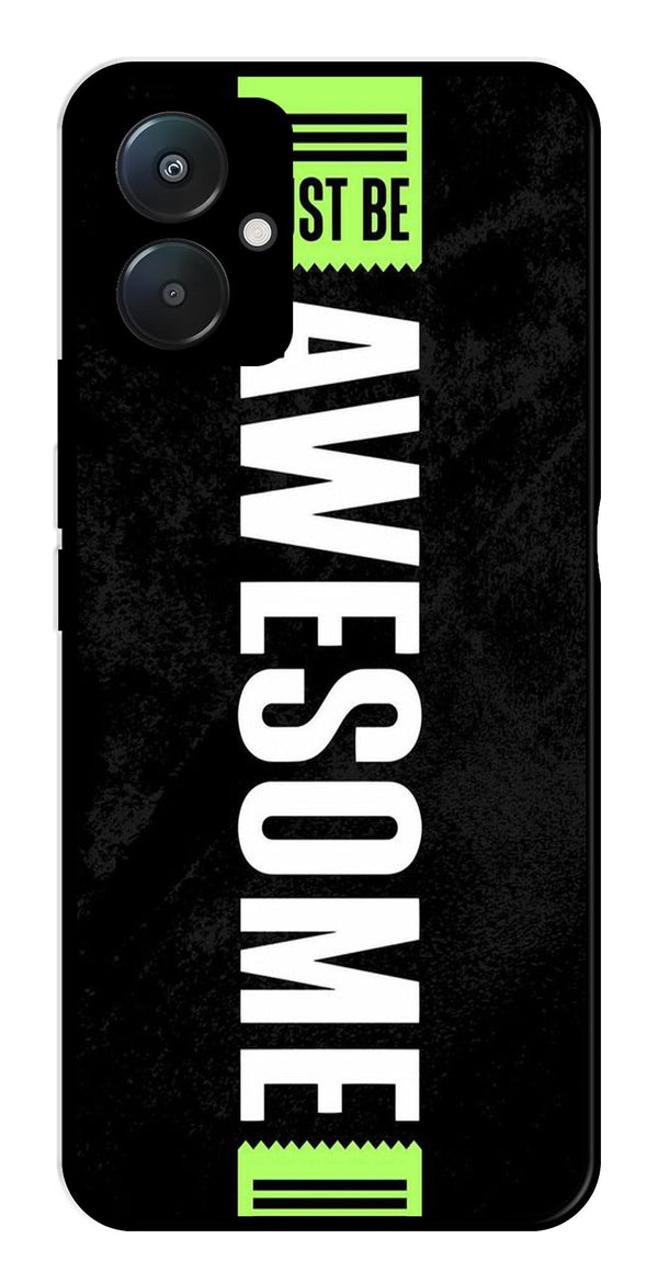 Awesome Metal Mobile Case for Poco C65   (Design No -33)