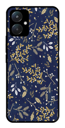 Floral Pattern  Metal Mobile Case for Poco C65