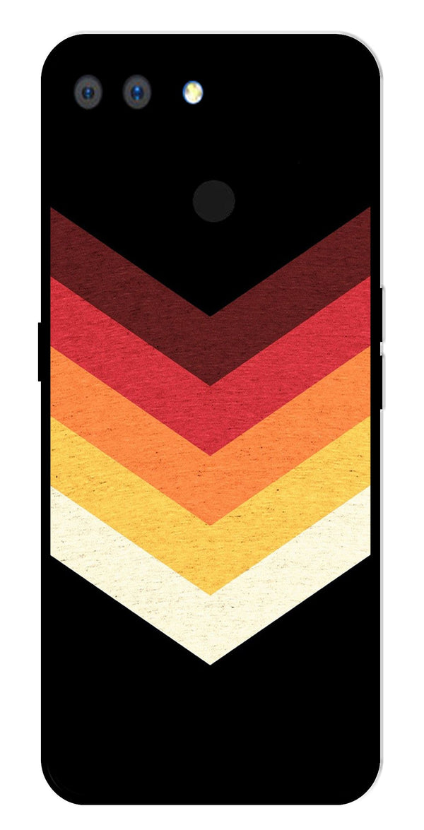 MultiColor Arrow Metal Mobile Case for Realme 2   (Design No -04)