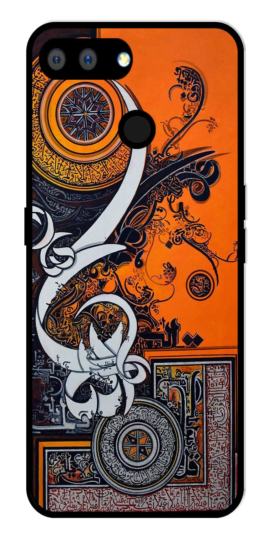 Qalander Art Metal Mobile Case for Realme 2   (Design No -16)
