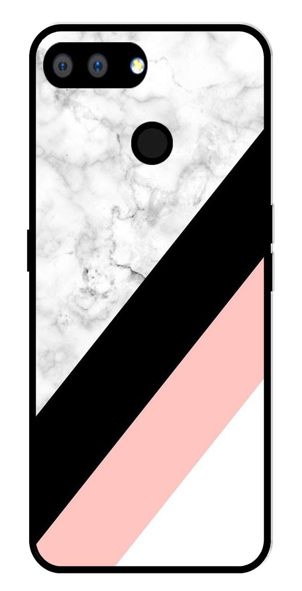 Marble Design Metal Mobile Case for Realme 2   (Design No -24)