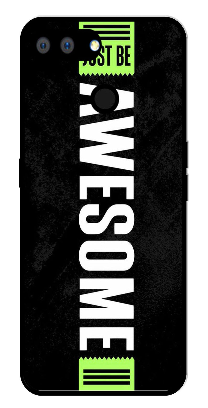 Awesome Metal Mobile Case for Realme 2   (Design No -33)