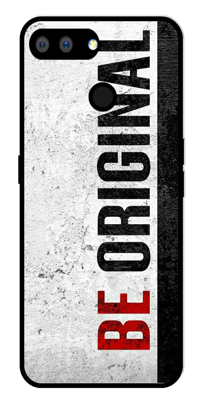 Be Original Metal Mobile Case for Realme 2   (Design No -38)