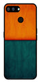 Orange Green Pattern Metal Mobile Case for Realme 2   (Design No -45)