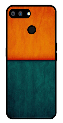 Orange Green Pattern Metal Mobile Case for Realme 2