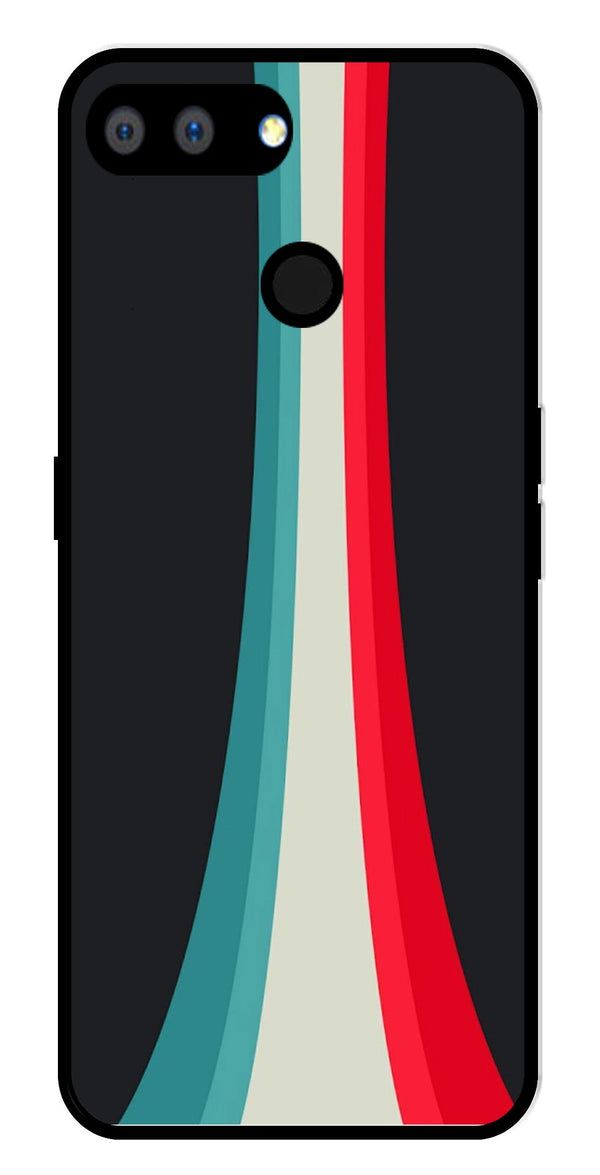 Modern Art Colorful Metal Mobile Case for Realme 2   (Design No -48)