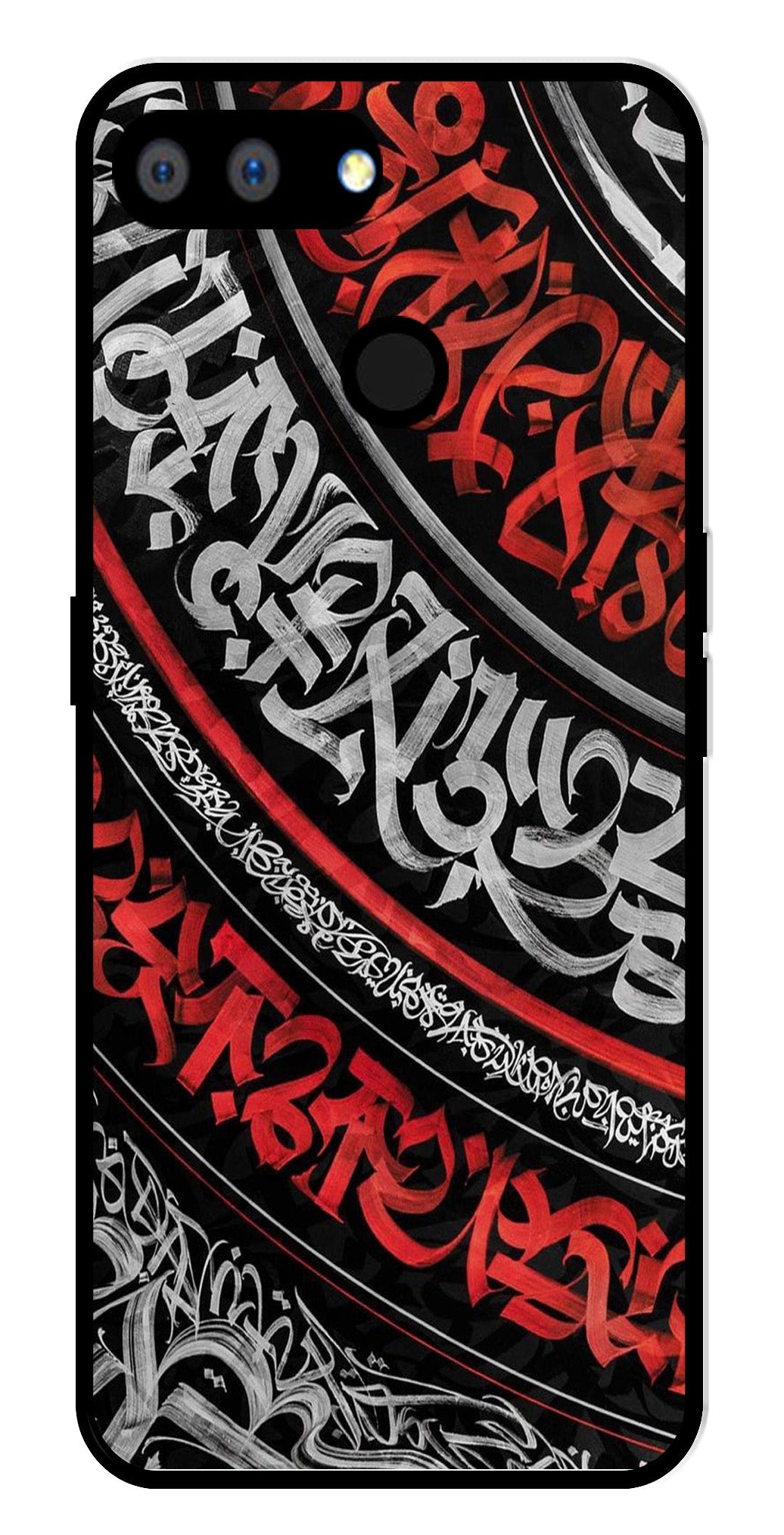 Qalander Art Metal Mobile Case for Realme 2   (Design No -49)