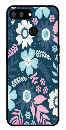 Flower Leaves Design Metal Mobile Case for Realme 2