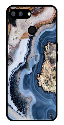 Marble Design Metal Mobile Case for Realme 2