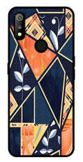 Marble Design Metal Mobile Case for Realme 3   (Design No -07)